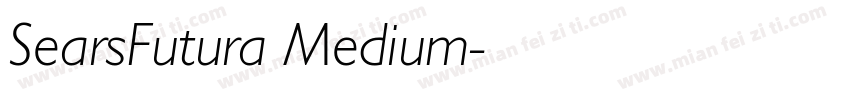 SearsFutura Medium字体转换